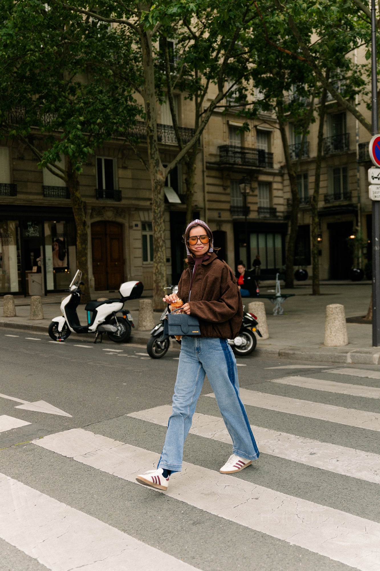 Aurora suede jacket dark brown