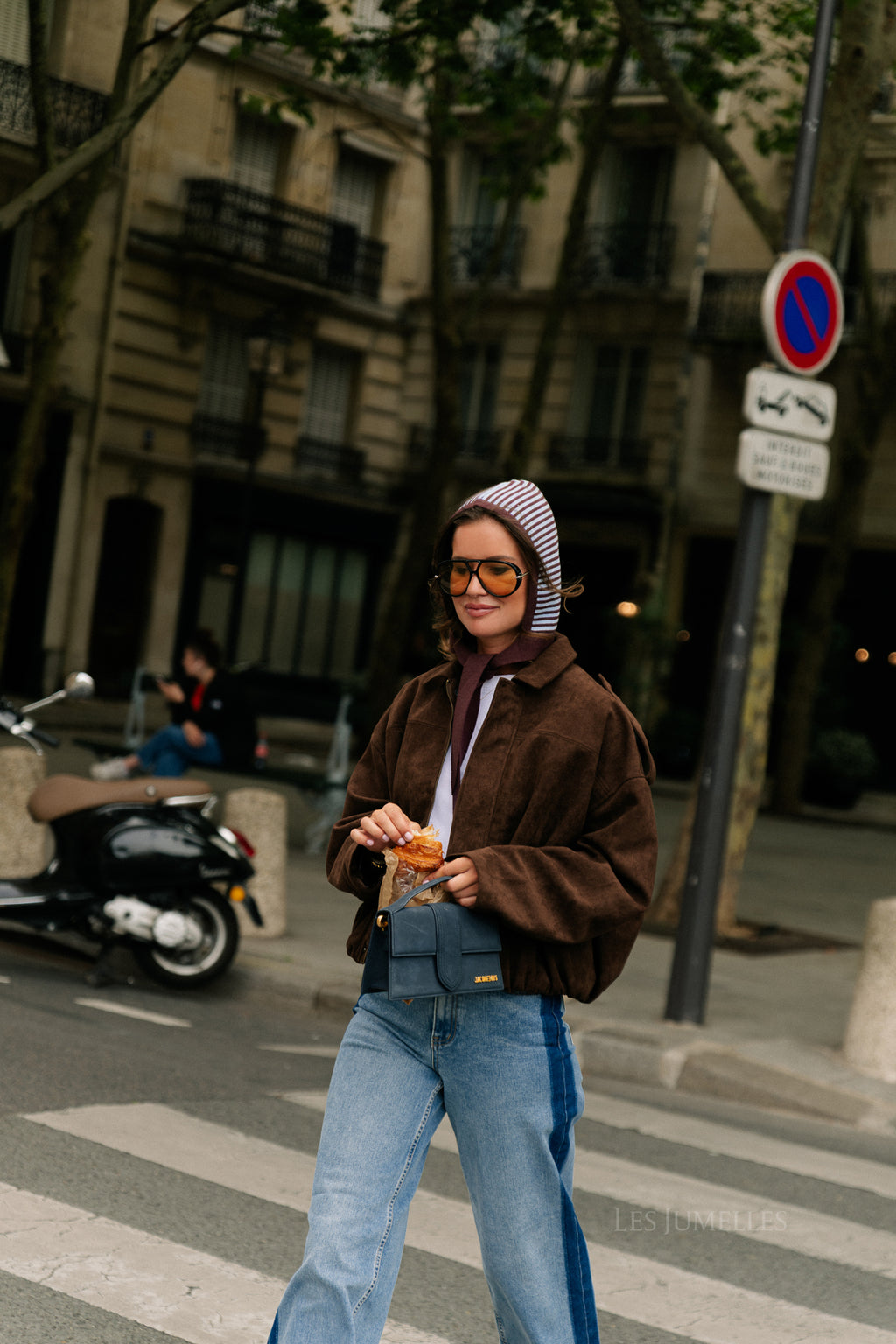 Aurora suede jacket dark brown