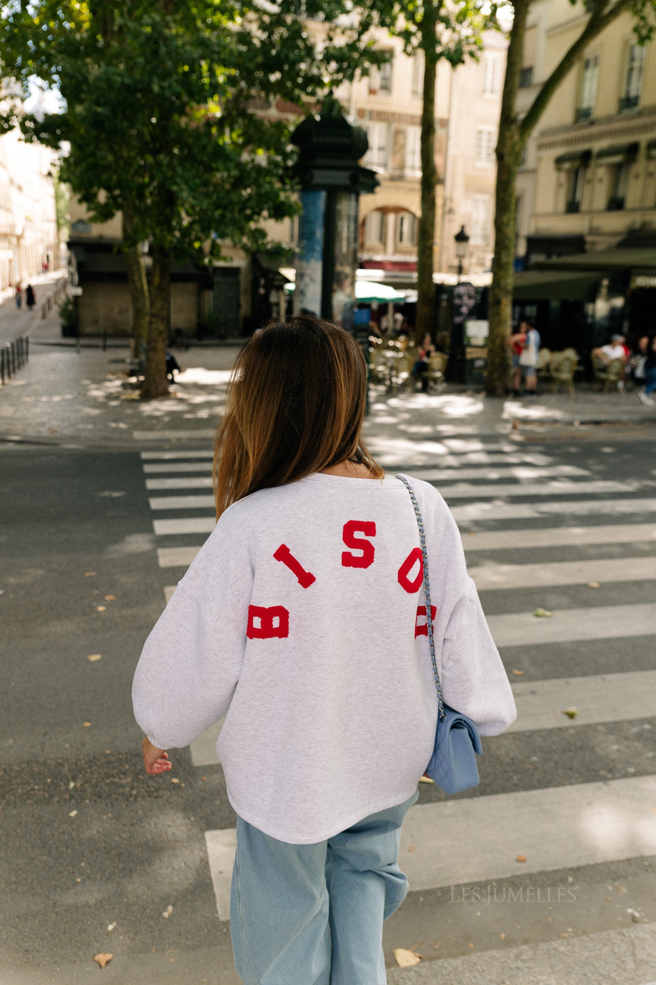 'Bisou' sweater light grey