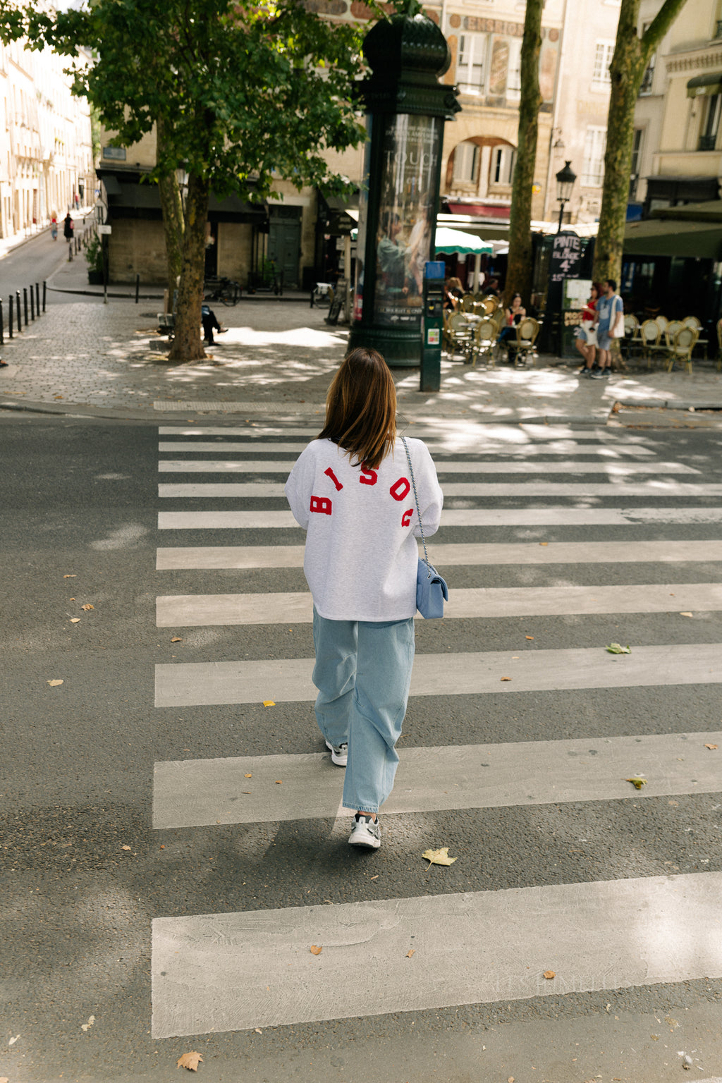 'Bisou' sweater light grey