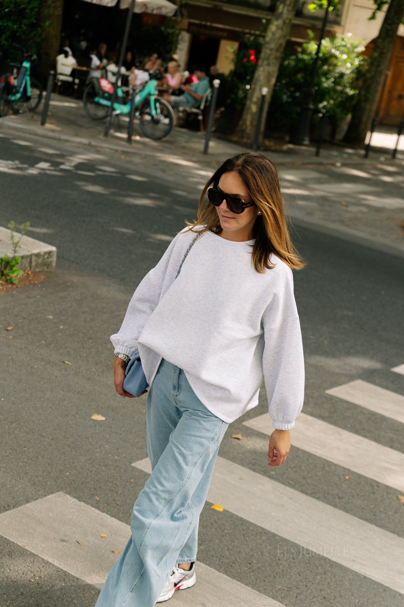 'Bisou' sweater light grey