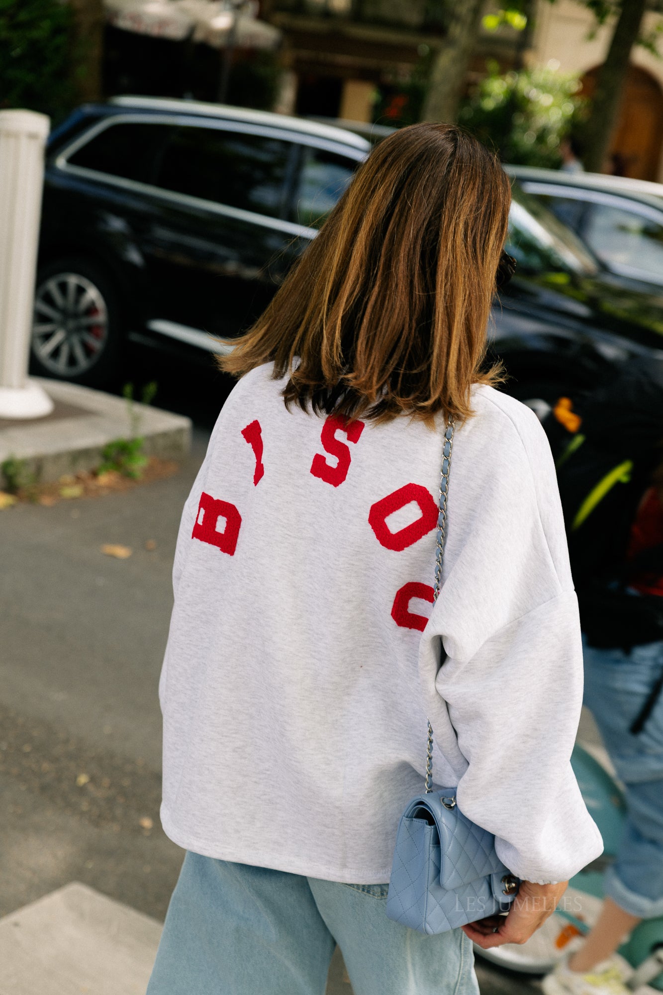 'Bisou' sweater light grey