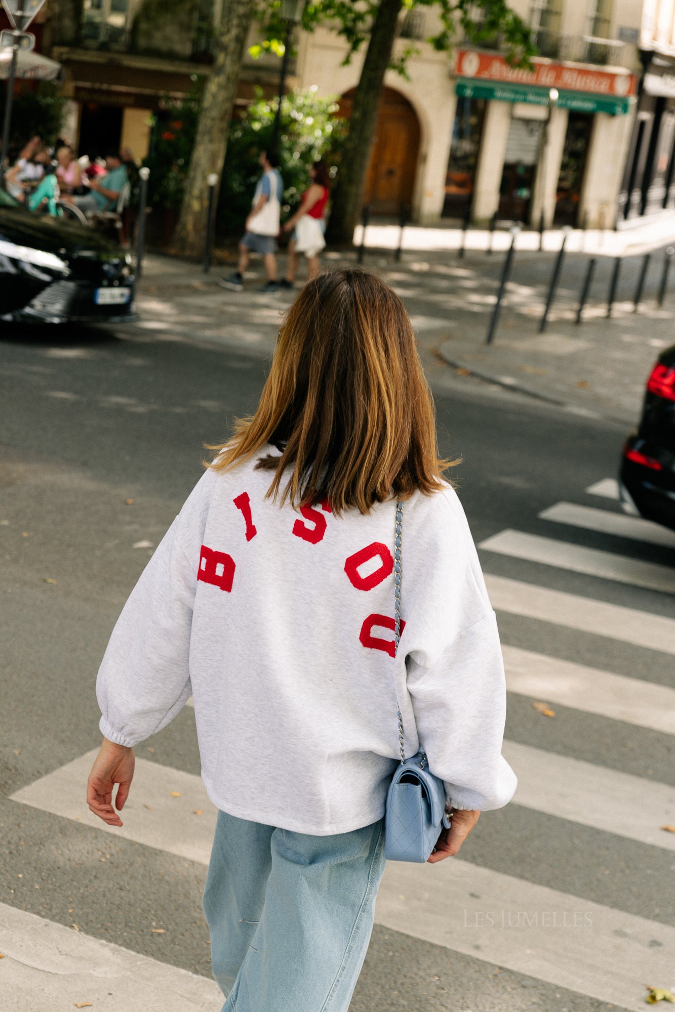 'Bisou' sweater light grey