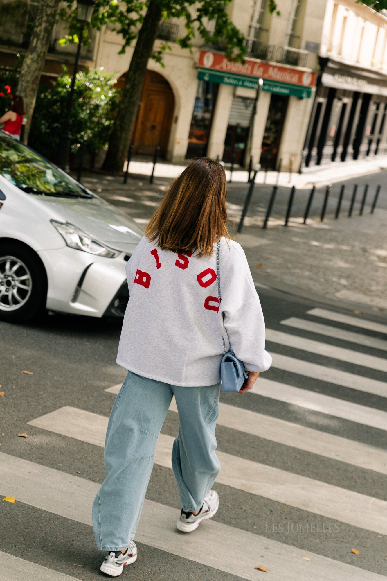 'Bisou' sweater light grey