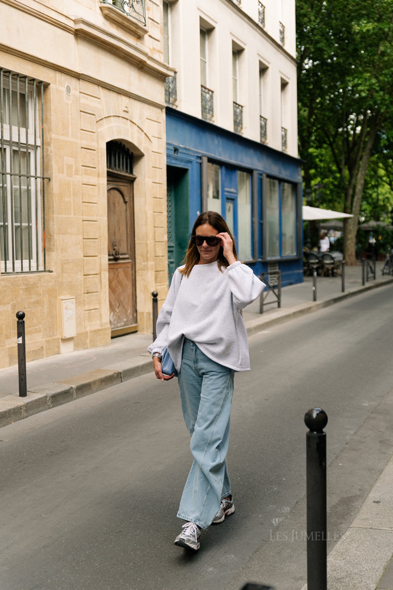 'Bisou' sweater light grey