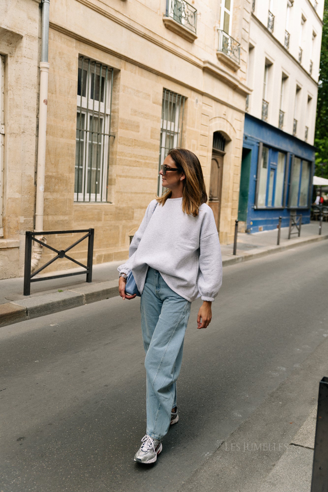 'Bisou' sweater light grey