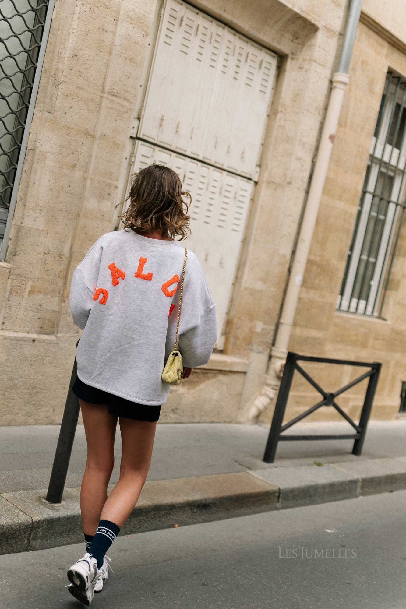 'Salut' sweater light grey