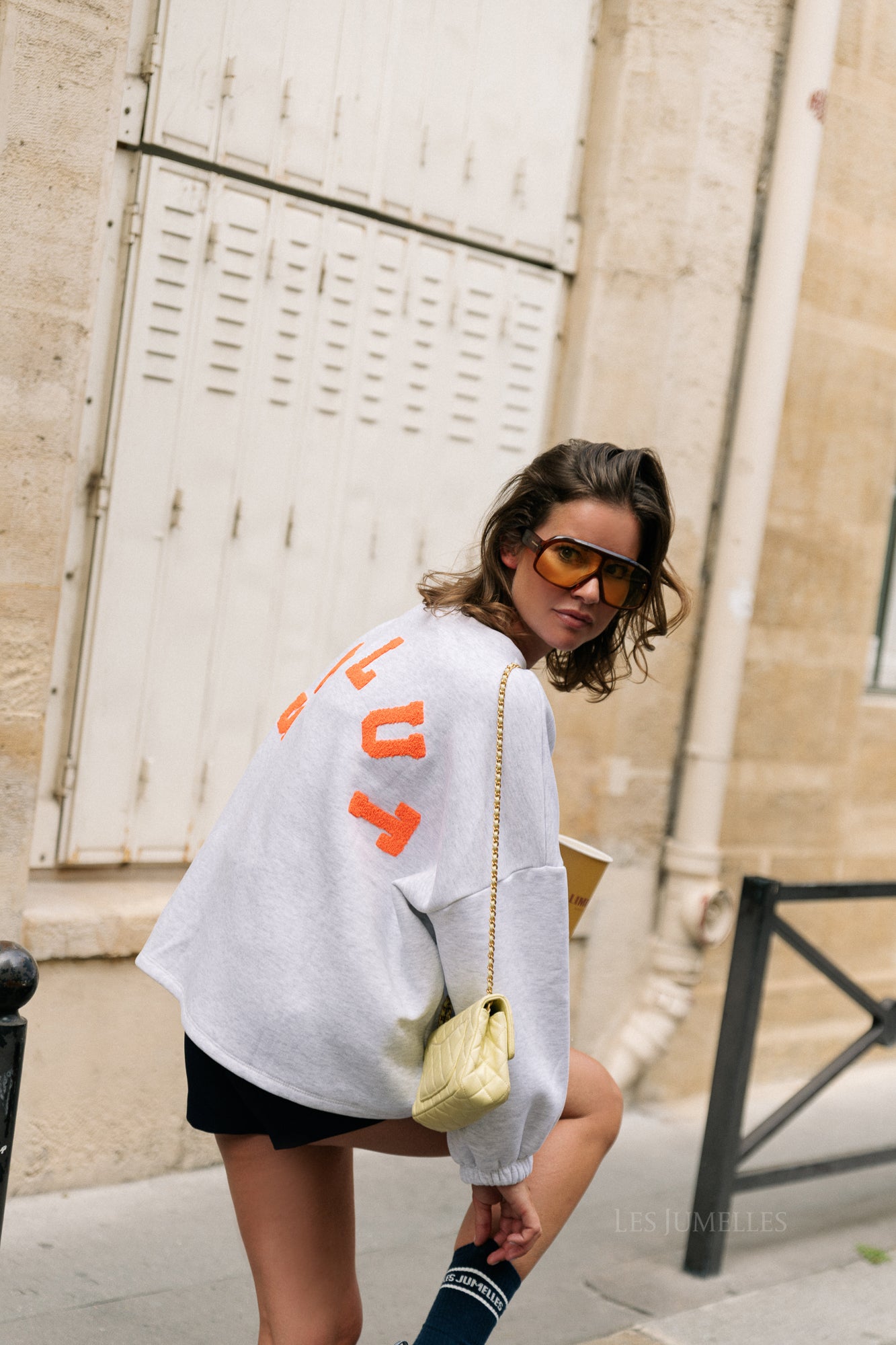 'Salut' sweater light grey