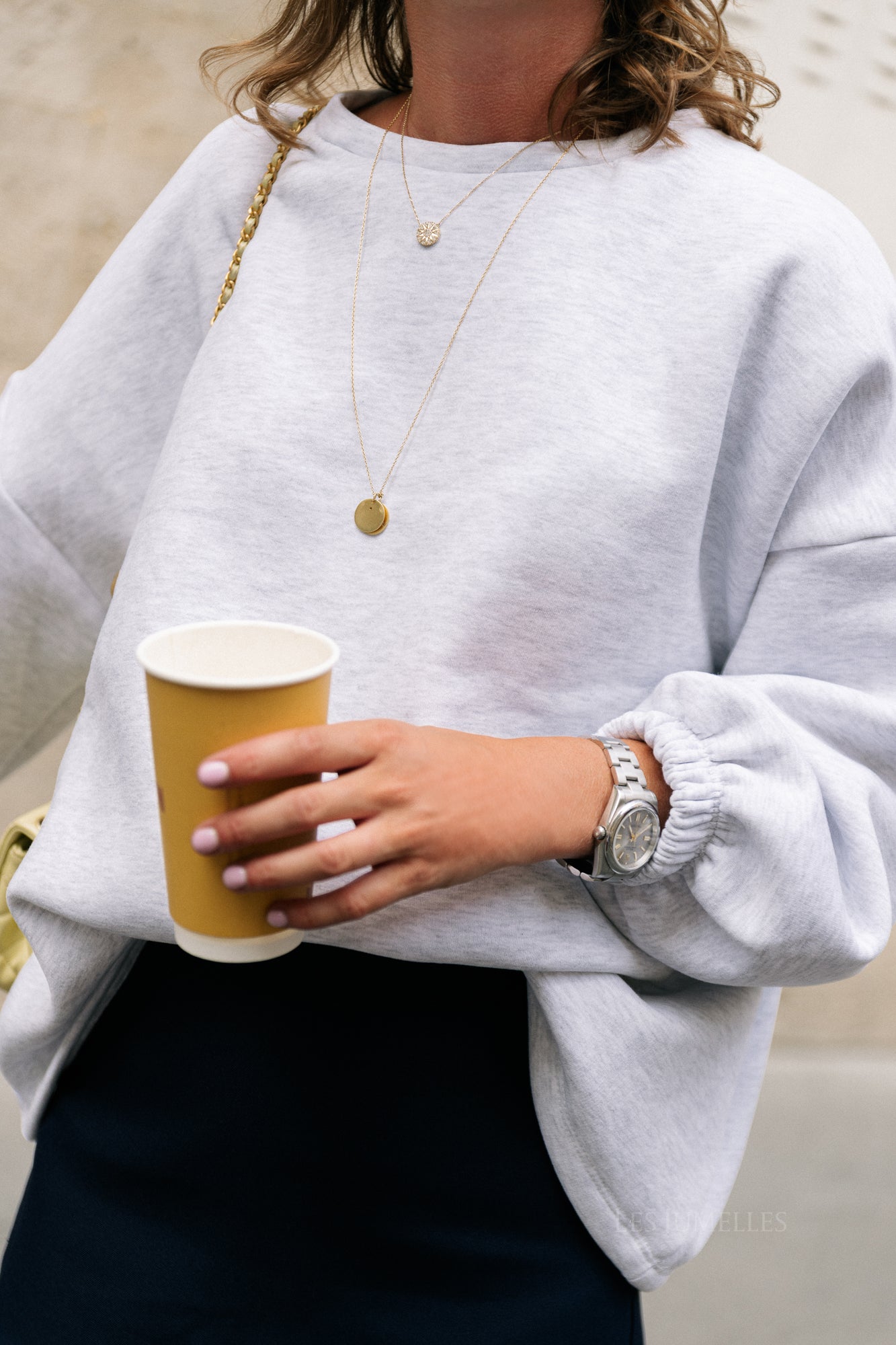 'Salut' sweater light grey