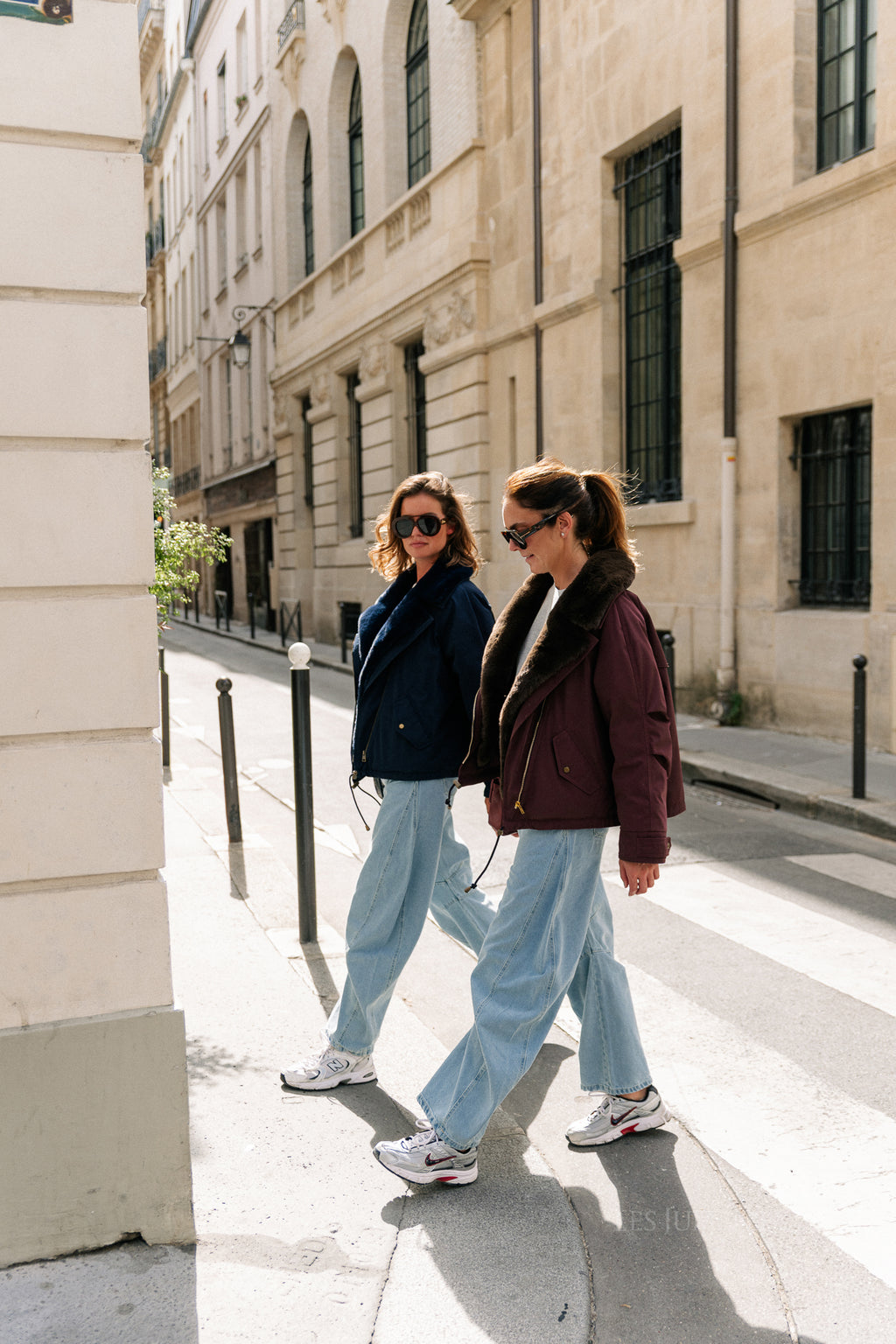 Laurie aviator jacket aubergine