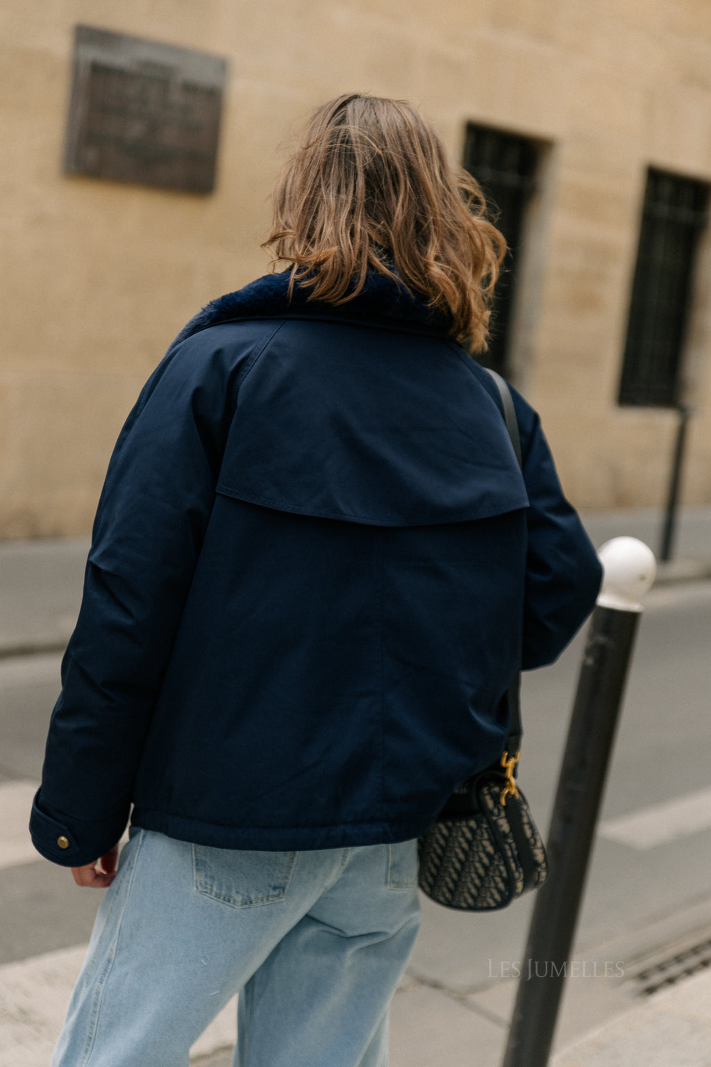 Laurie aviator jacket navy