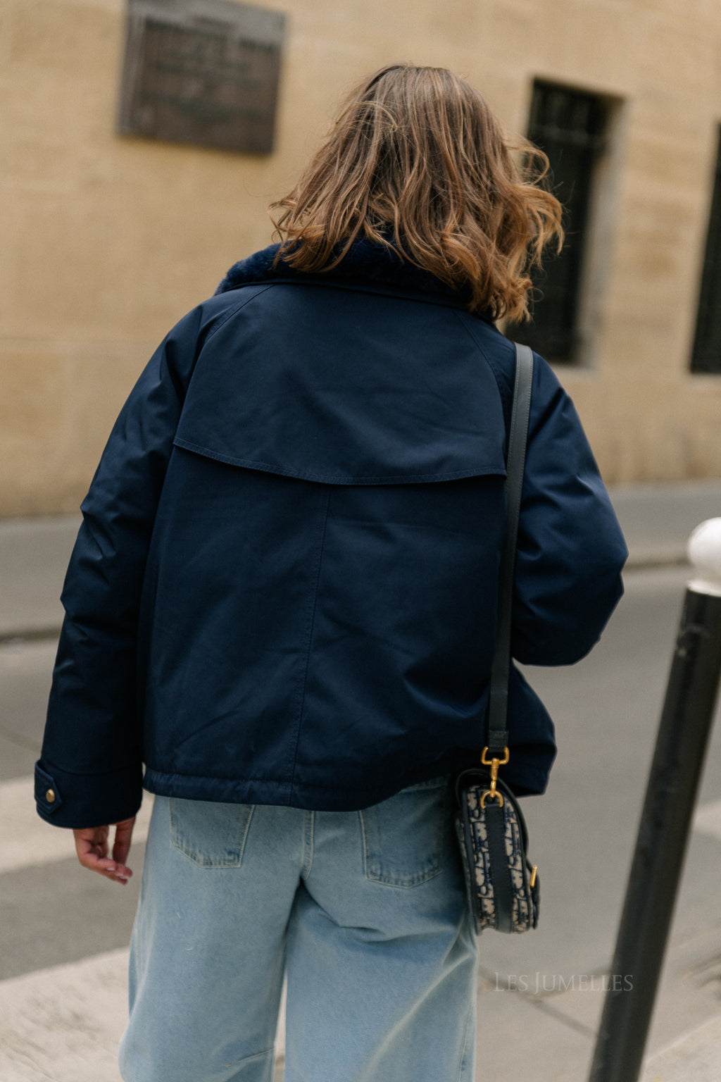 Laurie aviator jacket navy