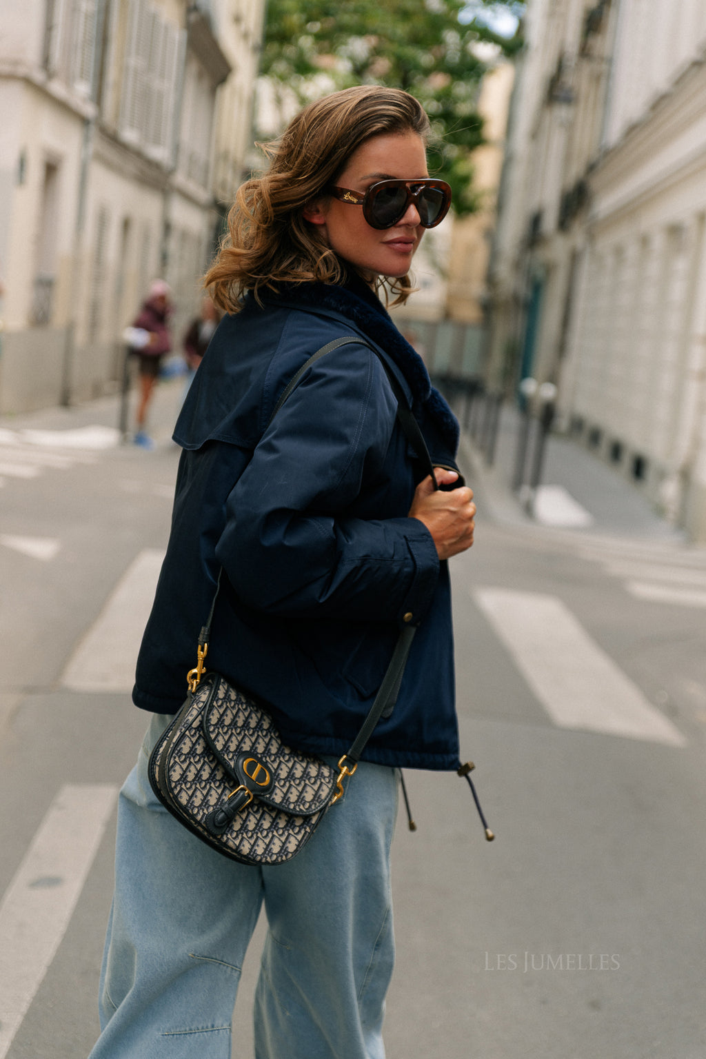 Laurie aviator jacket navy