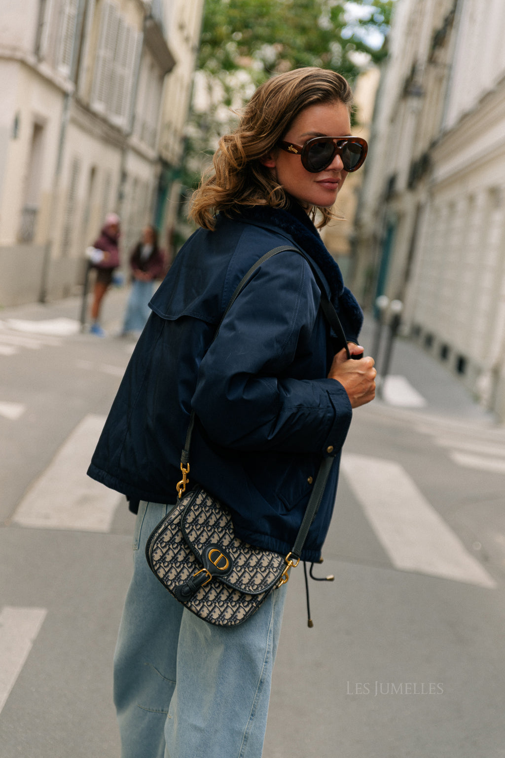 Laurie aviator jacket navy