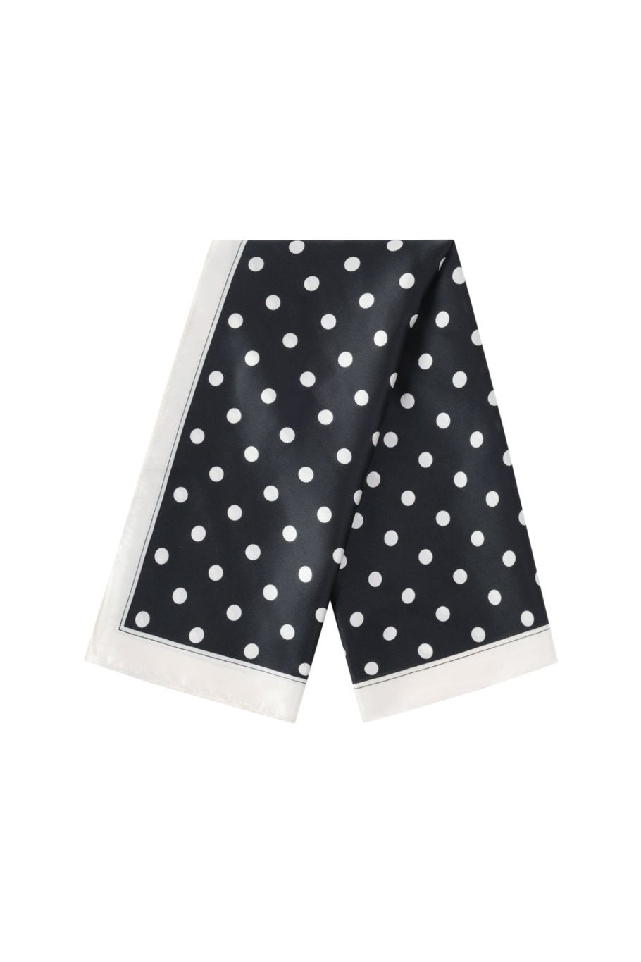 Polka dot scarf black