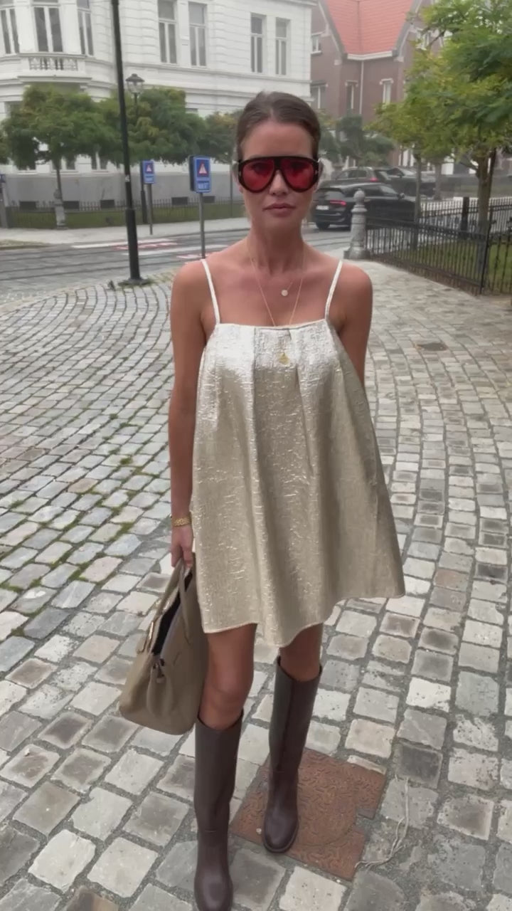 AndySW dress light gold
