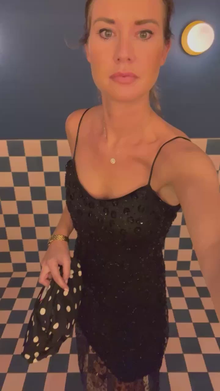 OBJMaisy SL lange jurk zwart