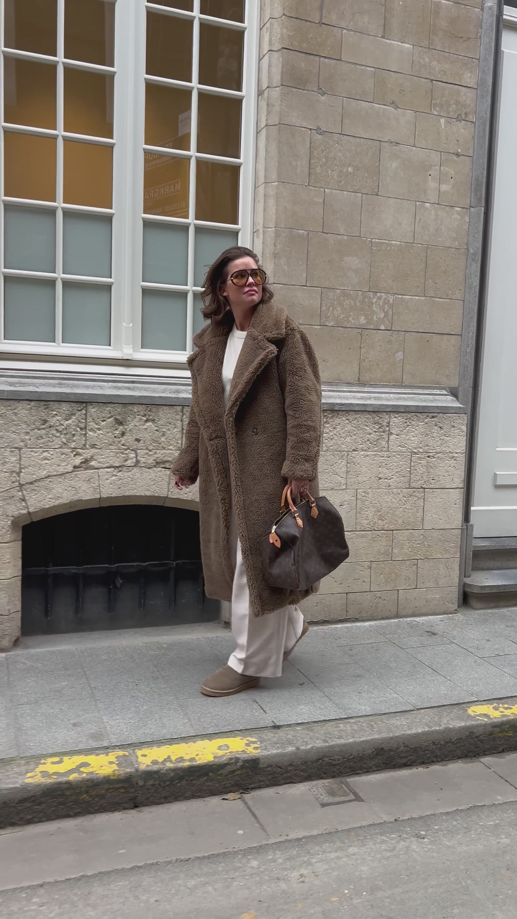 Manteau Lya en teinte sépia