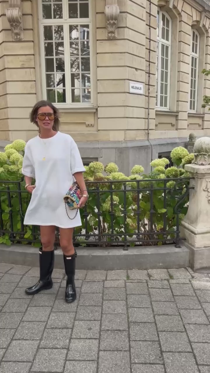 Isabel sweater dress light grey