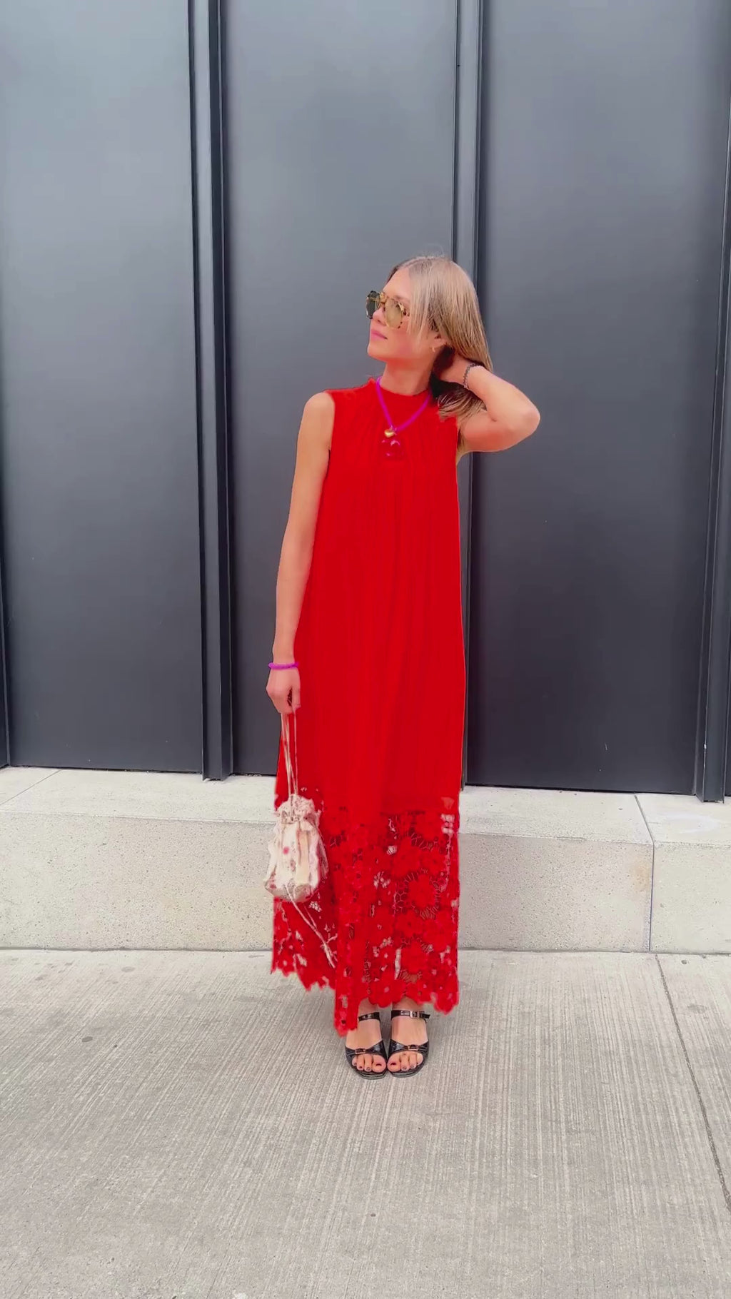 YASTwigsy SL ankle dress cherry tomato