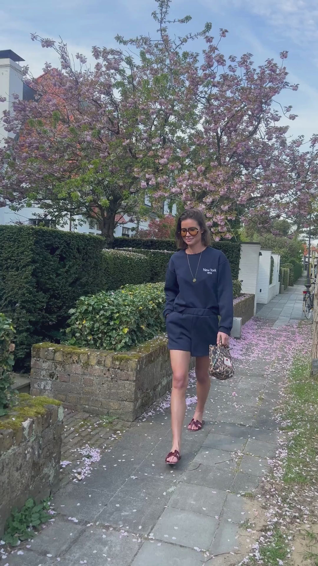 VIHollie L/S sweatshirt navy blazer
