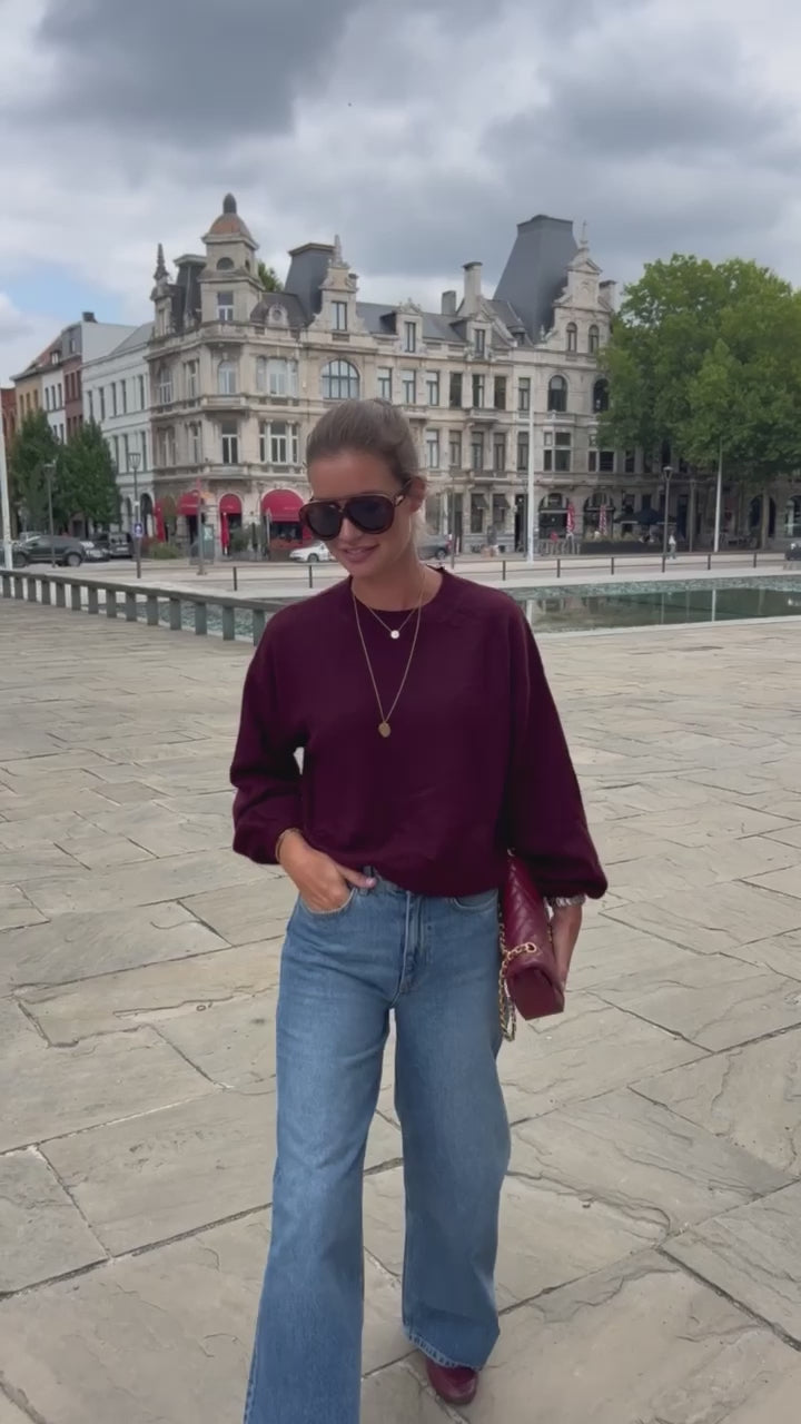 Loua jumper burgundy