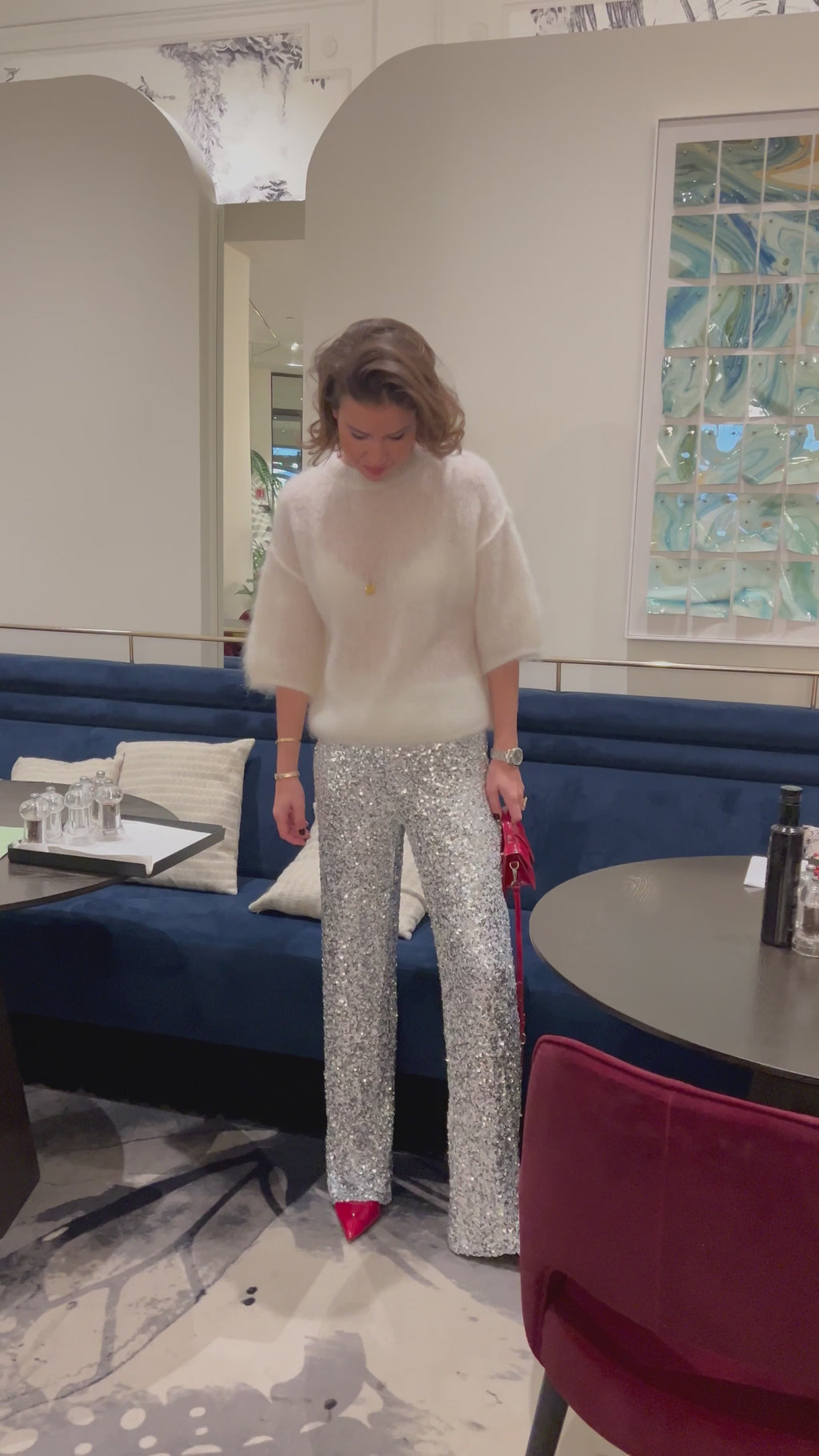 Bonny broek zilver