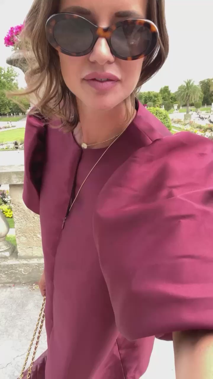 Charlotte dress burgundy