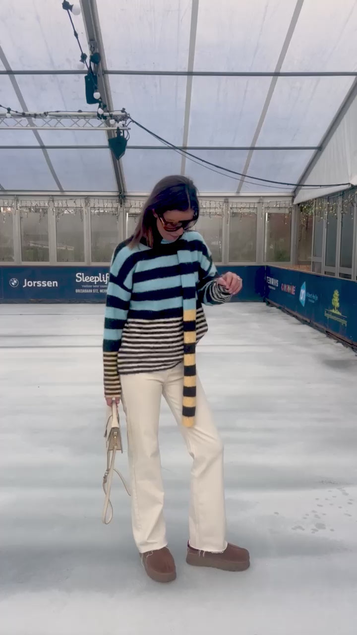 Felicity denim broek ecru